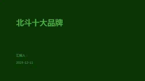 北斗十大品牌