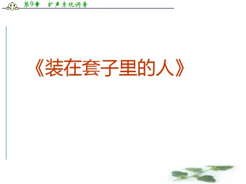 高二语文新人教新课标必修5课件：第一单元 1.2《装在套子里的人》