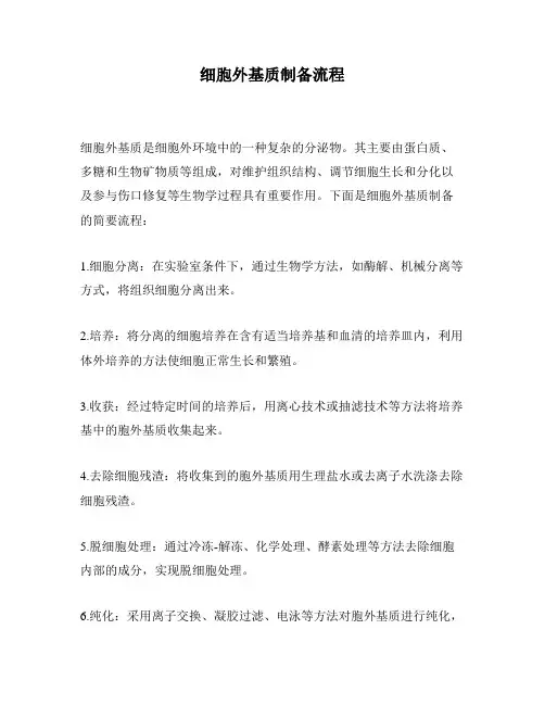 细胞外基质制备流程