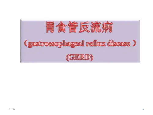 胃食管反流病PPT课件
