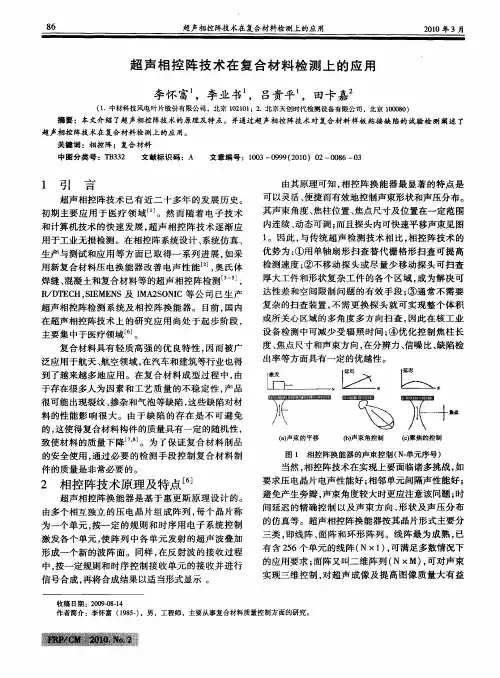 超声相控阵技术在复合材料检测上的应用