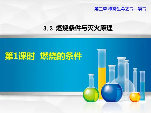 粤教版化学-九年级上册-3.3.1 燃烧的条件