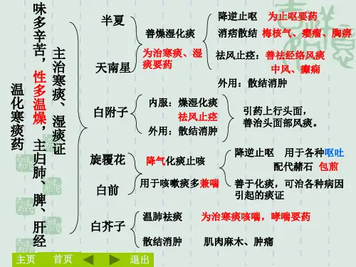 化痰止咳平喘药总结