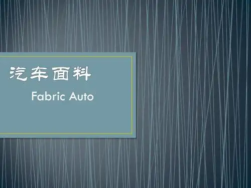 汽车面料