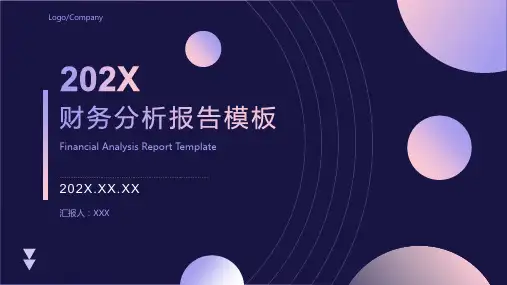 财务分析报告万能模板ppt