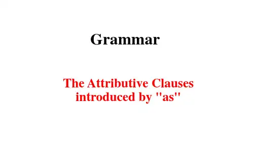 人教英语选修7Unit5Grammar(共36张PPT)