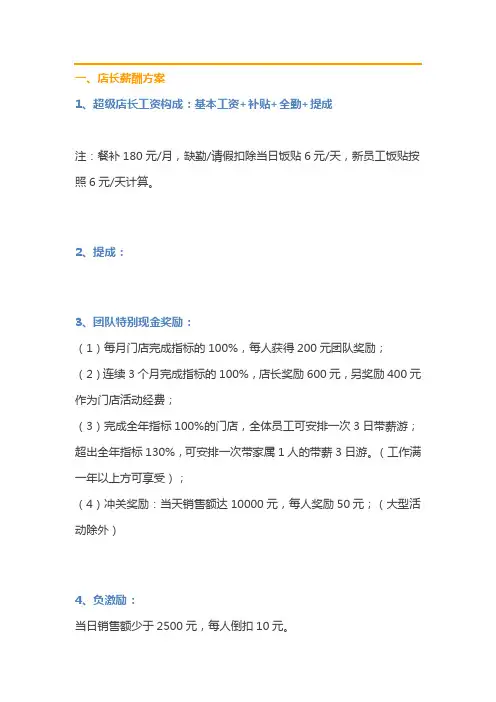 家居销售人员激励机制