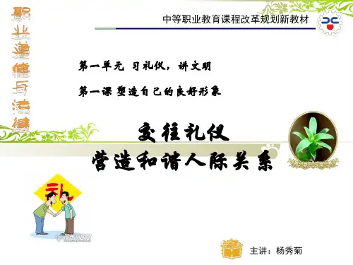 交往礼仪营造和谐人际关系PPT(共 59张)