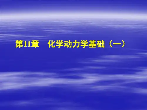 物理化学下课件：第11章-化学动力学1
