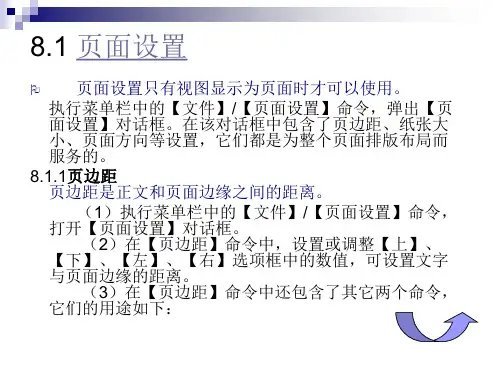 word2003文档版面设置与编排