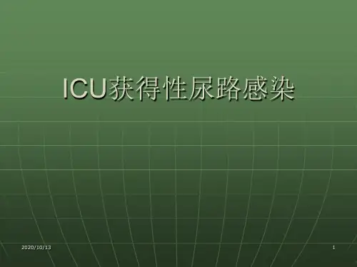 icu获得性尿路感染PPT课件