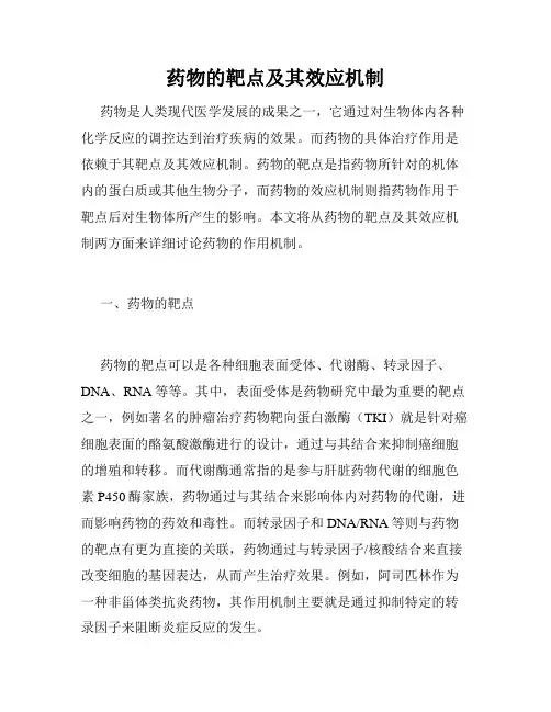药物的靶点及其效应机制