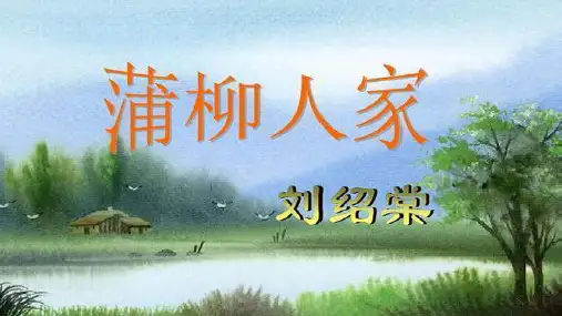 第8课《蒲柳人家》课件(共32张PPT)2022—2023学年部编版语文九年级下册