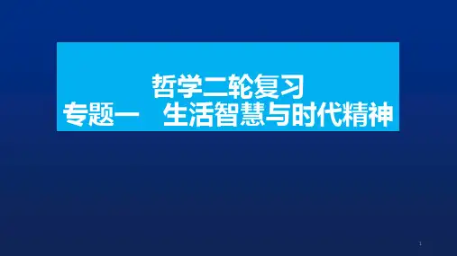 生活智慧与时代精神ppt课件