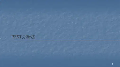 PEST分析法ppt课件