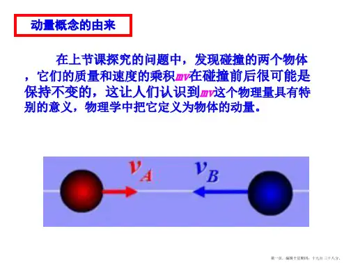 16.2 动量和动量定理课件