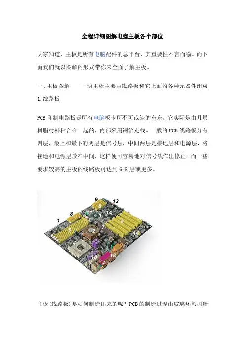 全程详细图解电脑主板各个部位