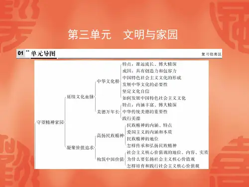 2020年四川中考道德与法治复习课件：九年级上册 第五课 守望精神家园(共36张PPT)