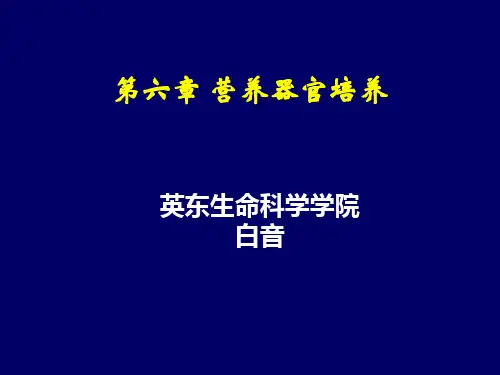 第六章 营养器官培养