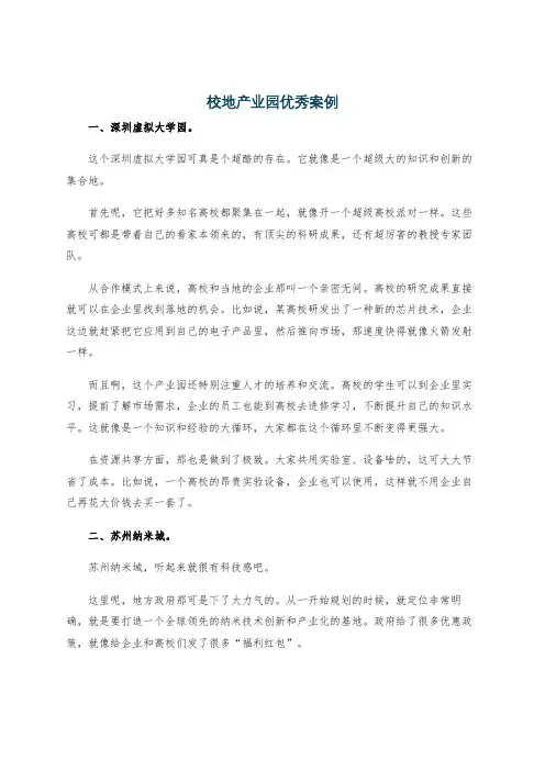 校地产业园优秀案例
