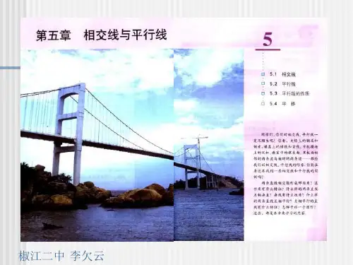 相交线PPT课件