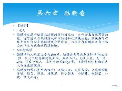 脑膜瘤PPT参考课件