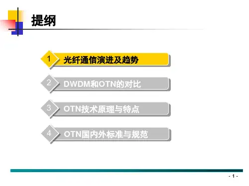 OTN技术原理及相关知识点