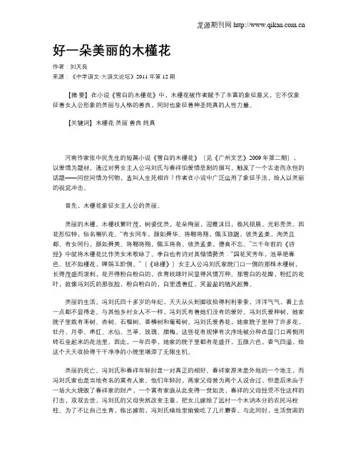 好一朵美丽的木槿花
