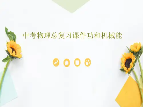 中考物理总复习课件功和机械能共25页