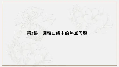 2019届高三数学(理)二轮专题复习课件：专题五 第3讲 圆锥曲线中的热点问题 .pdf