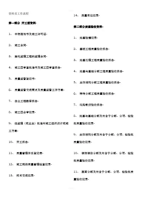 资料员万用手册