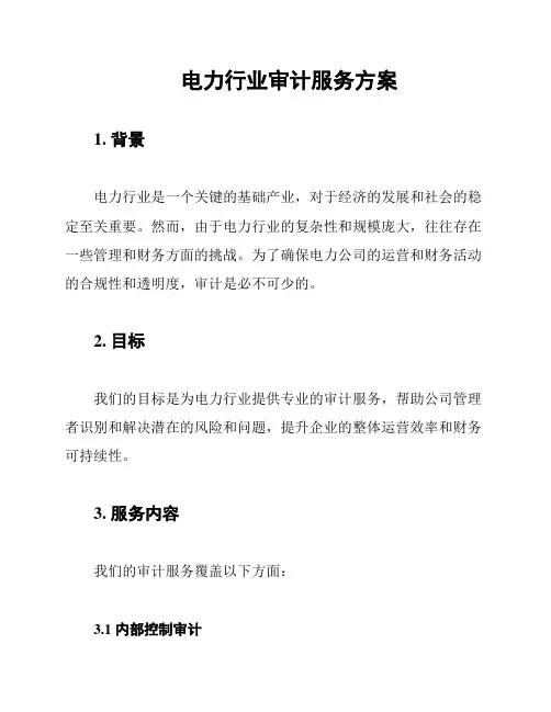 电力行业审计服务方案