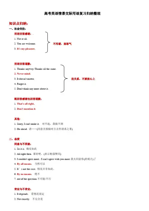 2_高考情景交际用语