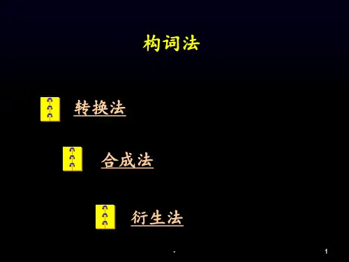 英语构词法-超实用PPT课件