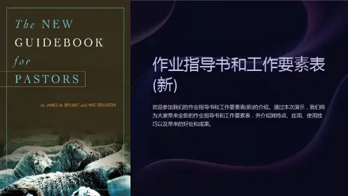 作业指导书和工作要素表(新)