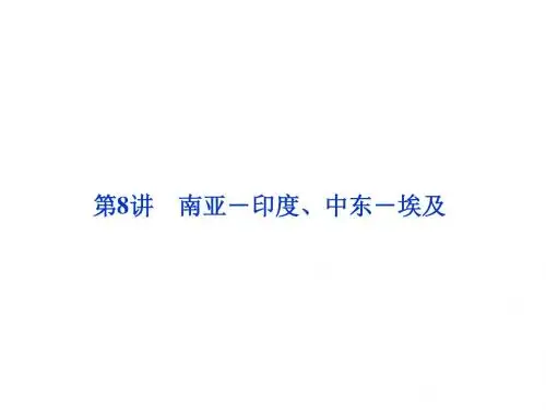 8区域地理南亚-印度、中东-埃及