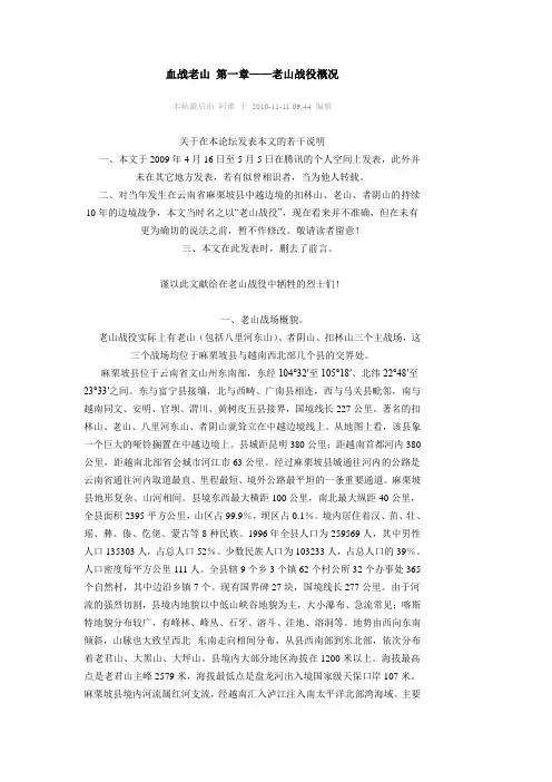 老山战役
