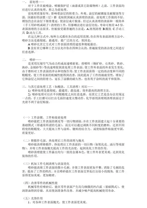 喷砂喷丸标准