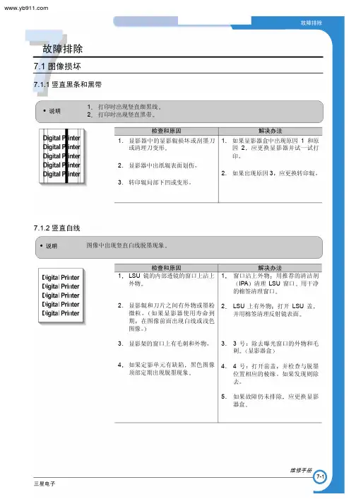三星1710打印机维修手册