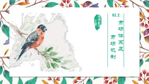 经济学基础2.2市场体系和市场结构机制