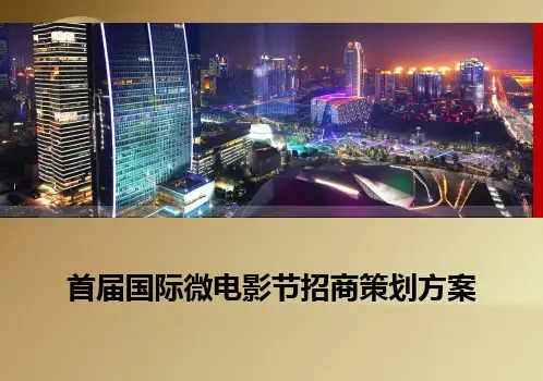 首届国际微电影节招商策划方案