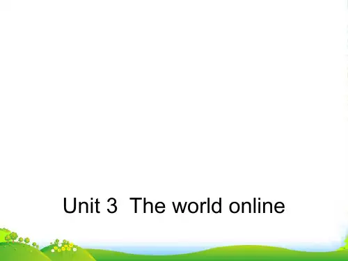 (译林)英语选修7：Unit 3 Period Four Grammar and usage