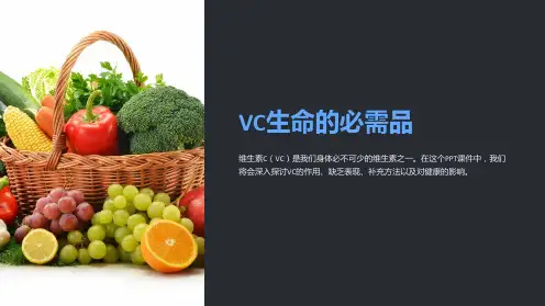 《vc生命的必需品》课件