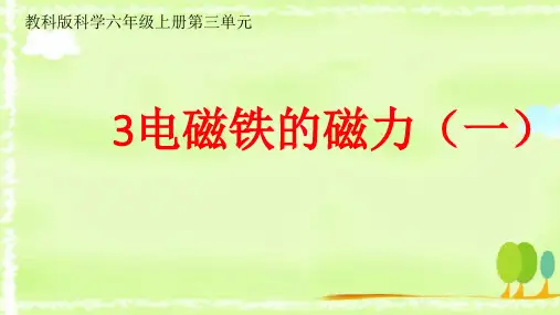 《电磁铁的磁力(一)》课件完整版PPT