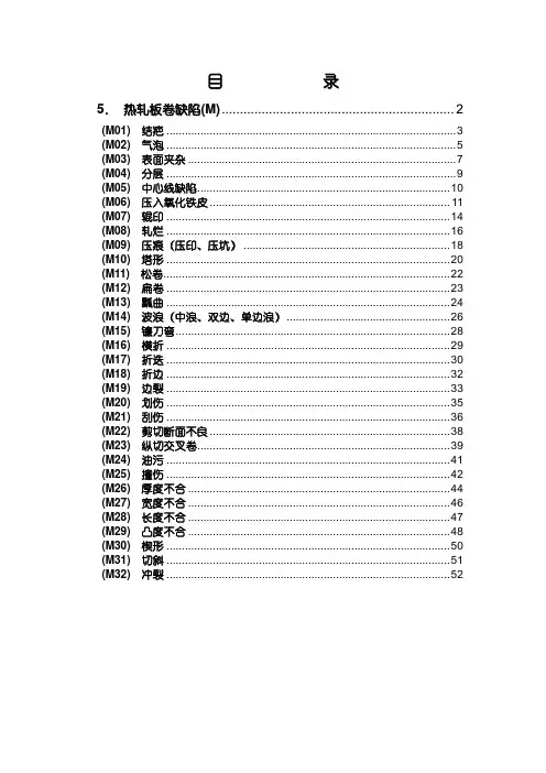(完整版)热轧产品缺陷图谱