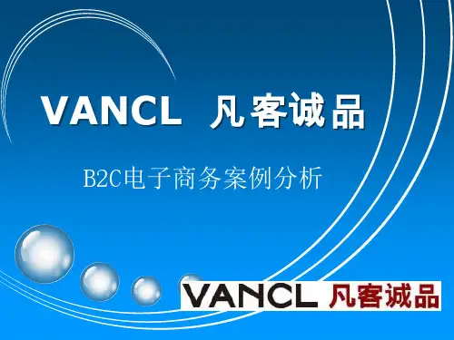 VANCL凡客诚品B2C电子商务案例分析