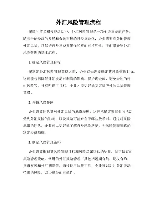 外汇风险管理流程