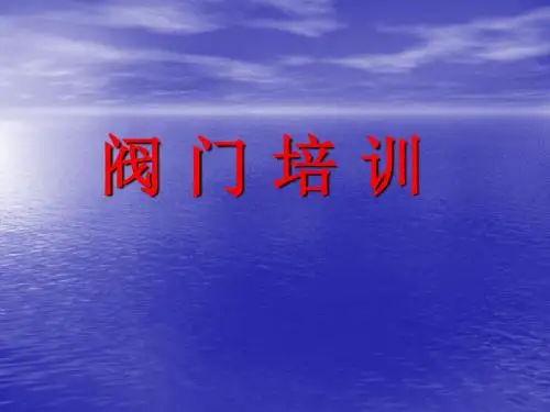阀门培训资料
