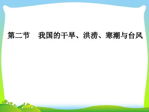 我国的干旱、洪涝、寒潮与台风-课件