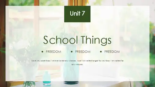 Unit7SchoolThingsPartA(课件)闽教版英语三年级上册